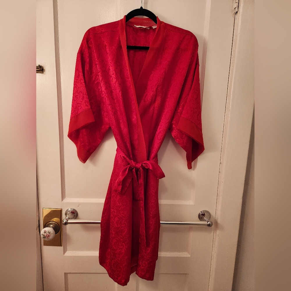 ❤️ Vintage 80's Bright Red Robe❤️